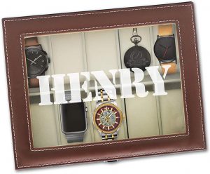 men's wooden watch box