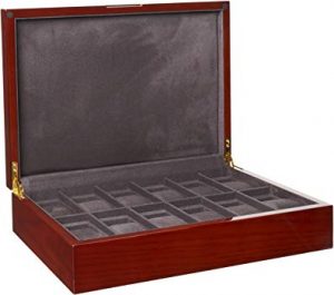 men's wooden watch box